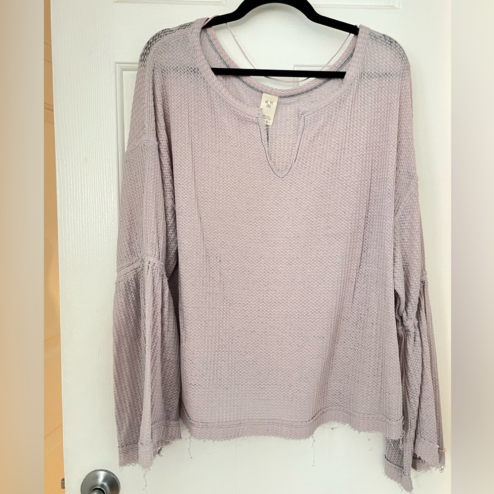 Free People Slouchy Bell Sleeve Top